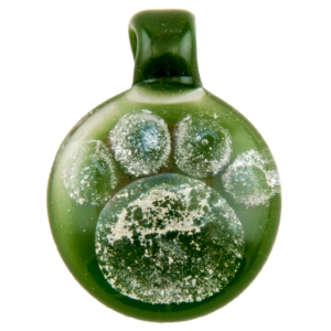 Green PawPrint Pendant